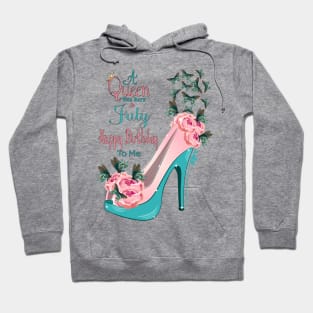 A Queen Was Born In July Happy Birthday To Me Hoodie